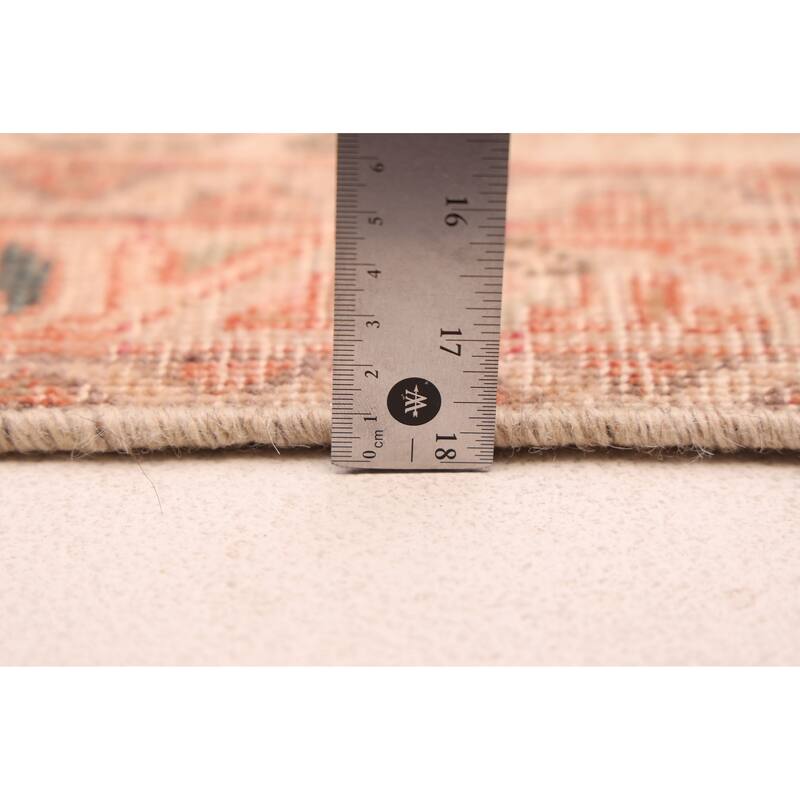 ECARPETGALLERY Hand-knotted Antalya Vintage Light Red Wool Rug - 8'1 x 10'9