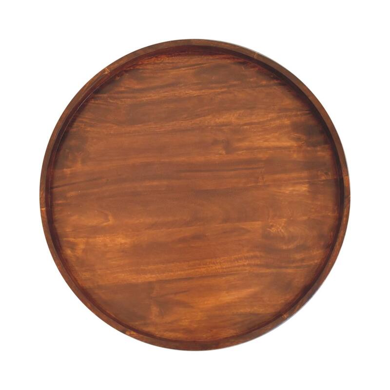Artisan Furniture Solid Wood Crescent Chestnut Coffee Table