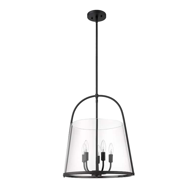 Archis by Z-Lite 5 Light Pendant in Matte Black
