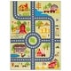 preview thumbnail 35 of 36, SAFAVIEH Kids Playhouse Machine Washable Slip Resistant Fazlie Neighborhood Rug 6'7" x 9' - Light Green/Dark Grey
