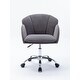 preview thumbnail 17 of 38, Modern Swivel Office Chair with Casters, Adjustable Lift Height, Teal