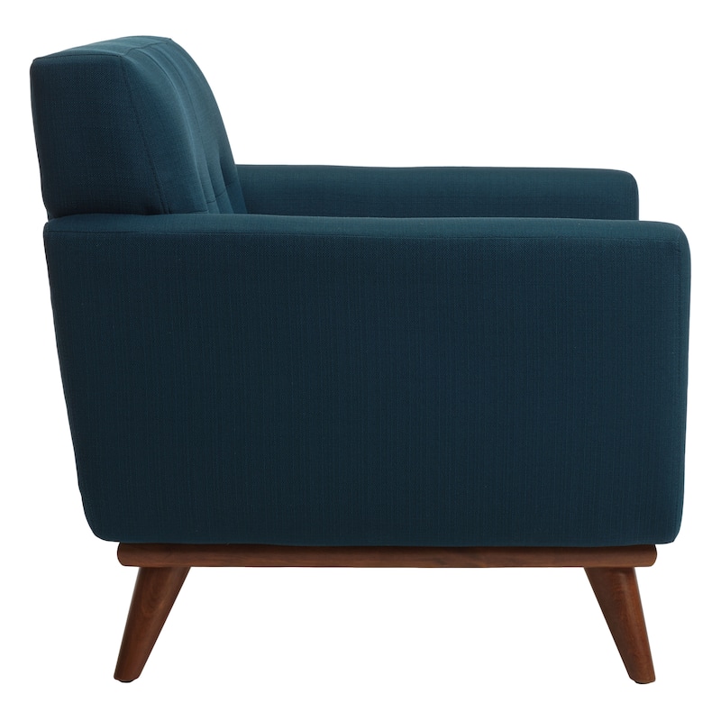 SAFAVIEH Couture Sieglinde Mid-Century Modern Tufted Arm Chair - 35" W x 33.1" L x 32.7" H - 35Wx33Dx33H