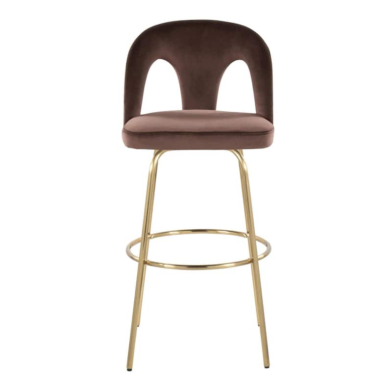 Ava Upholstered 30" Fixed-Height Barstool - Set of 2