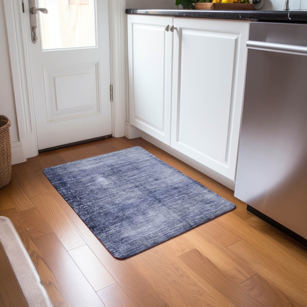 Machine Washable Indoor/ Outdoor Chantille Solid Ombre Rug