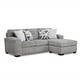 preview thumbnail 14 of 13, Roundhill Furniture Arden L-Shaped Convertible Living Room Sofa Chaise with Floating Ottoman, Posh Gray - 7'6" x 9'6"