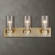 preview thumbnail 1 of 3, Uttermost 22870 Cardiff 3 Light 11" Tall Wall Sconce Brass