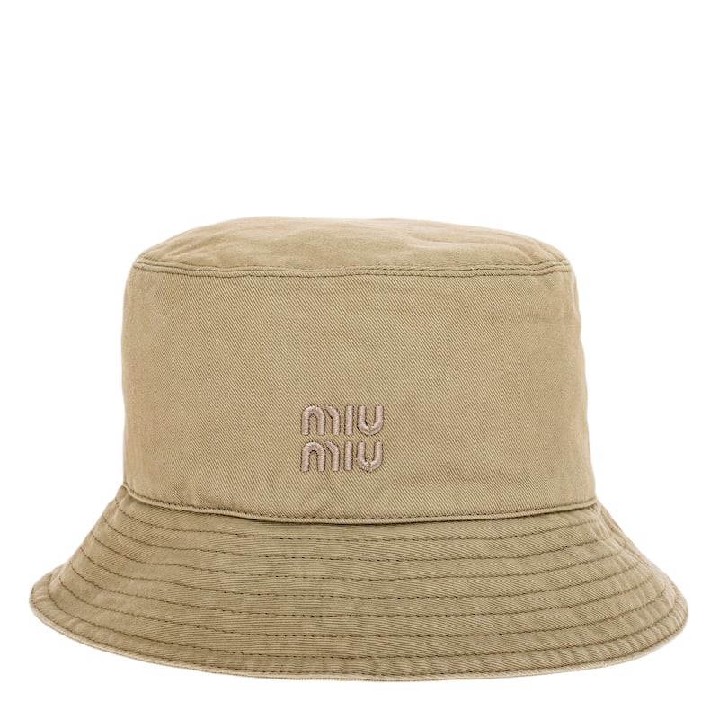 Miu Miu Gabardine Bucket Hat - Adult L (7 1/4 - 7 3/8)