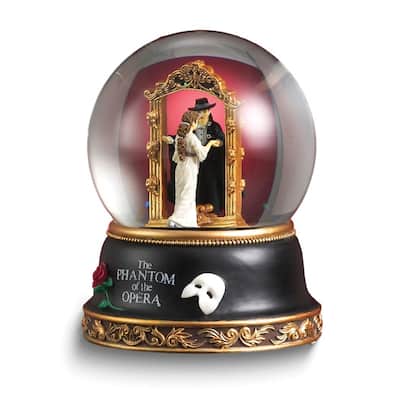 Curata 6.3" Phantom of The Opera Christine (Plays Music of The Night) Musical Waterglobe
