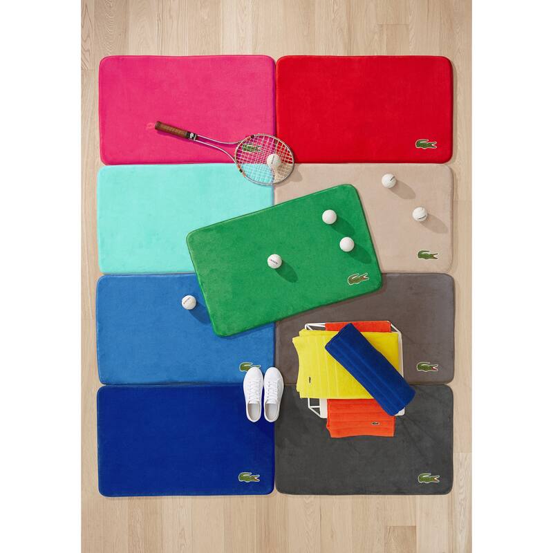 Lacoste Croc Memory Foam Non-Slip Bath Rug