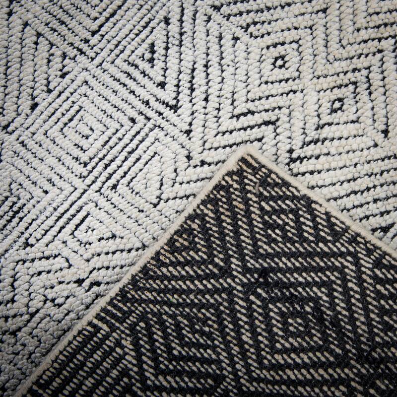 Alora Decor Cabana Hand Knotted Textured Geometric Rug