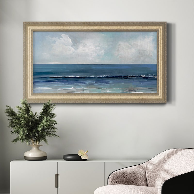 Blue Seas Premium Framed Canvas- Ready to Hang