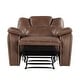 preview thumbnail 2 of 10, Steve Silver Kameryn Faux Leather Manual Recliner