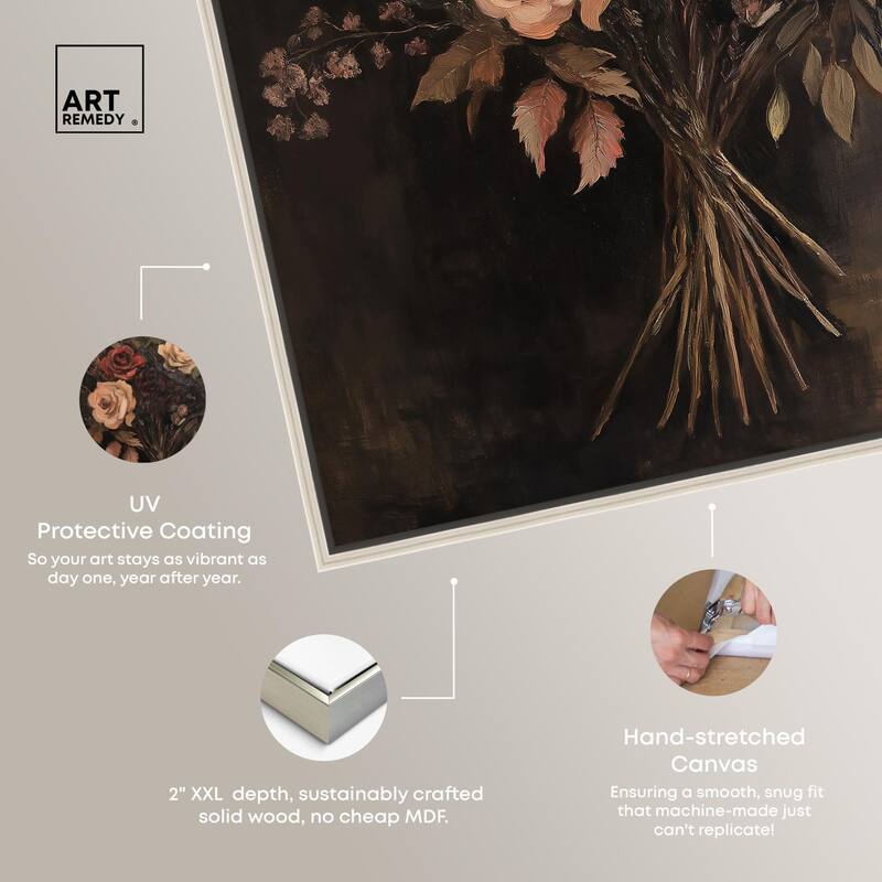 Rustic Roses Canvas by Art Remedy