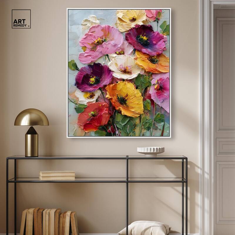 Floral Texture II Canvas by Art Remedy