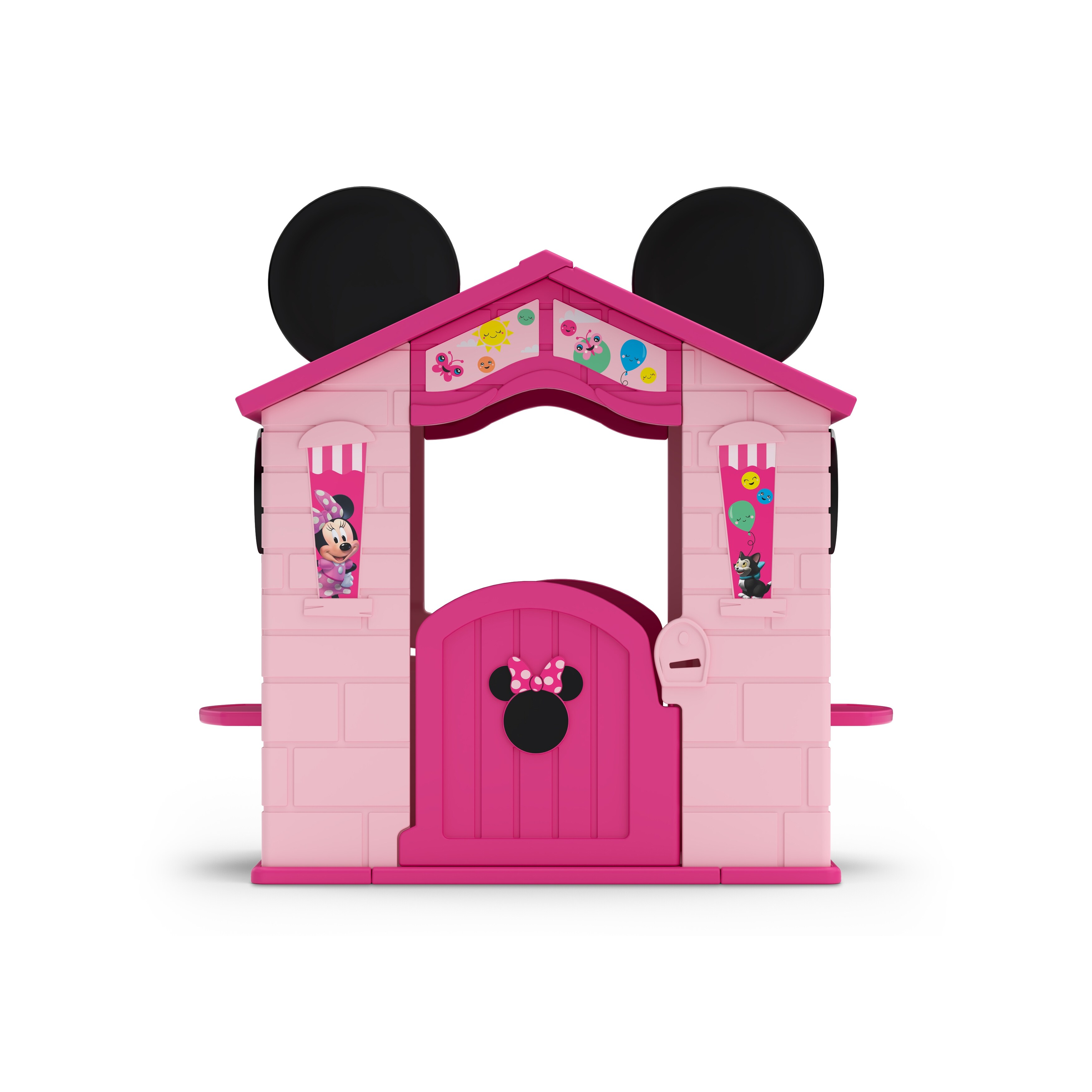 Disney Minnie Mouse Plastic Indoor/Outdoor Playhouse with Easy Assembly