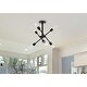 preview thumbnail 7 of 5, Axel Collection 6-light Industrial Flushmount Sputnik Light