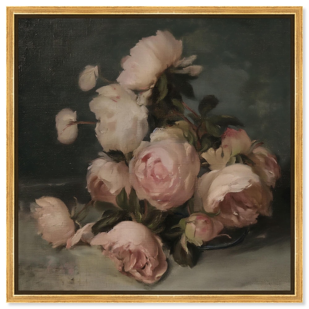 Roses in Shadow II Canvas by Art Remedy