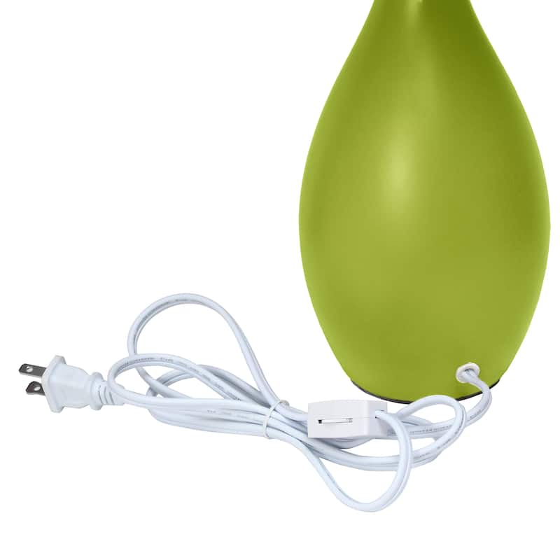 18.11" Standard Dewdrop TableLamp with Matching Fabric Shade