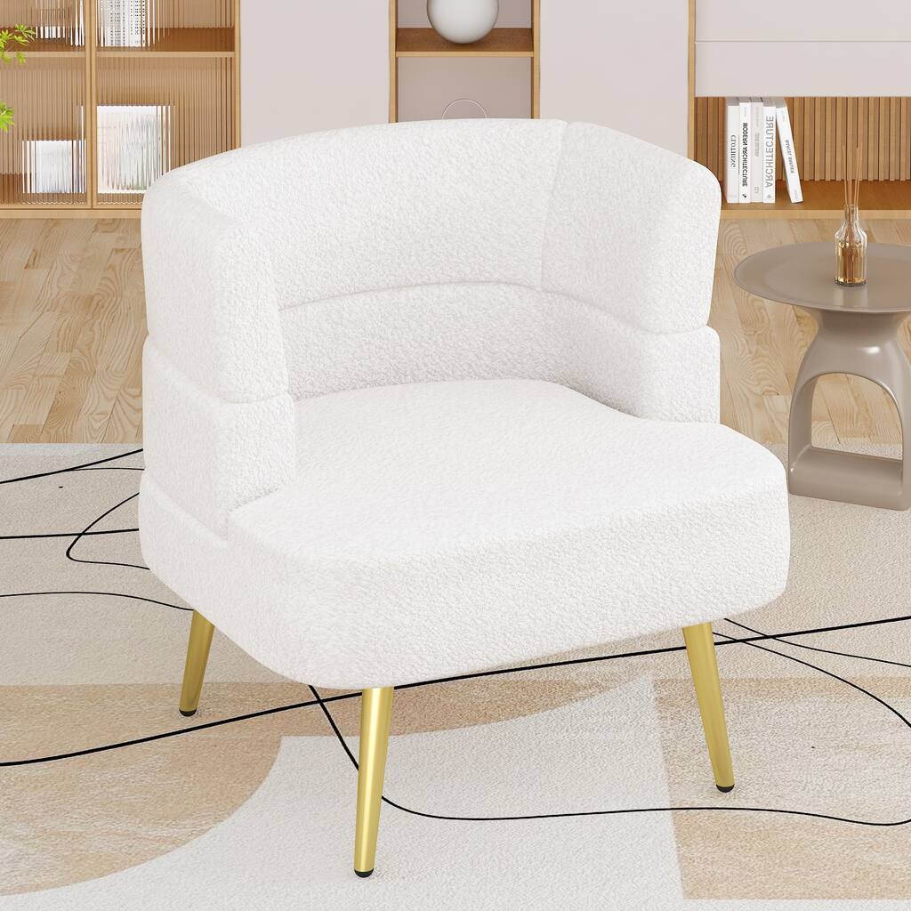 Mieres Modern Style Fabric Upholstered Accent Chair Armchair