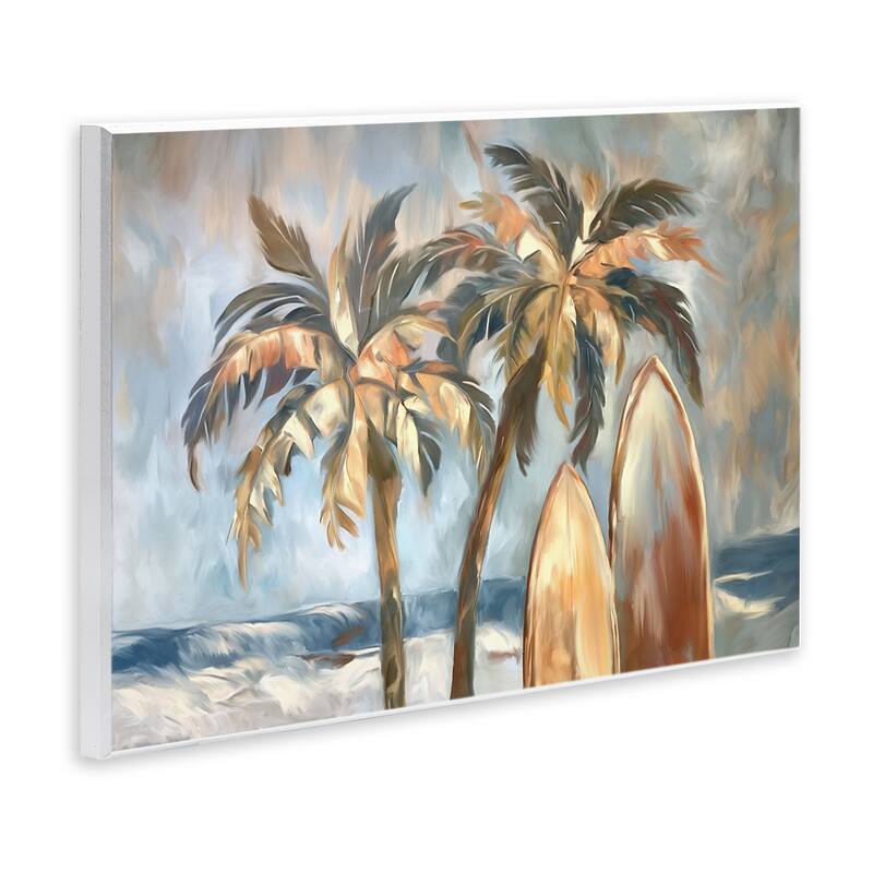 Stupell Warm Tropical Surfboards Wall Plaque Art Design By Ramona Murdock