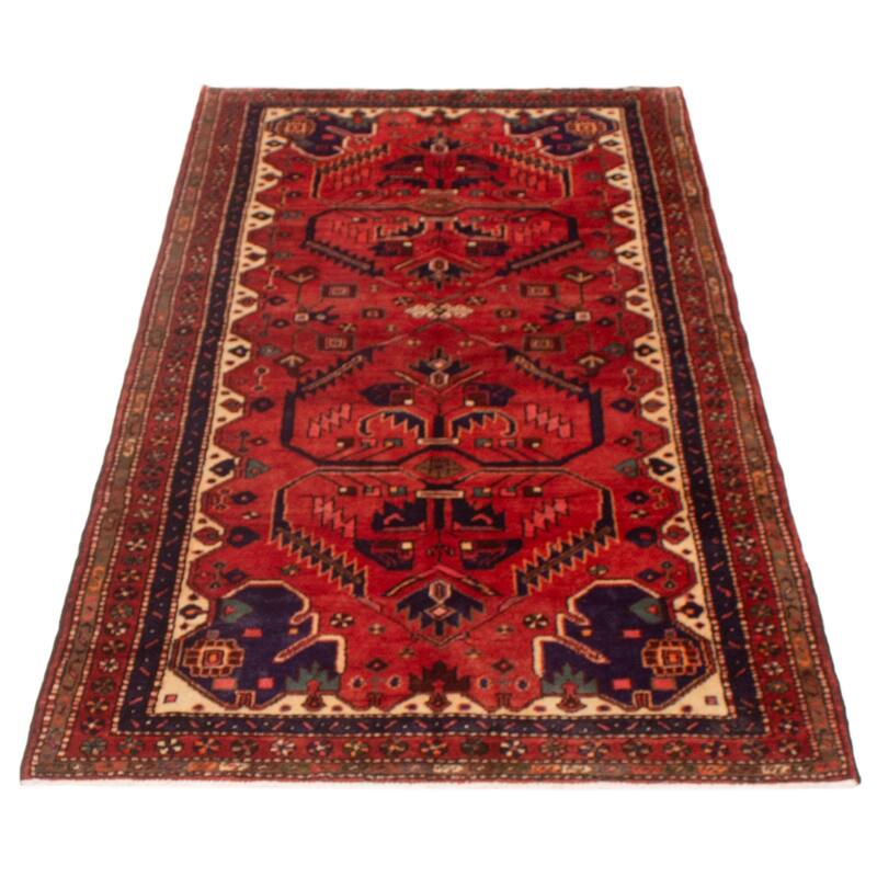 ECARPETGALLERY Hand-knotted Anadol Red Wool Rug - 4'5 x 8'6