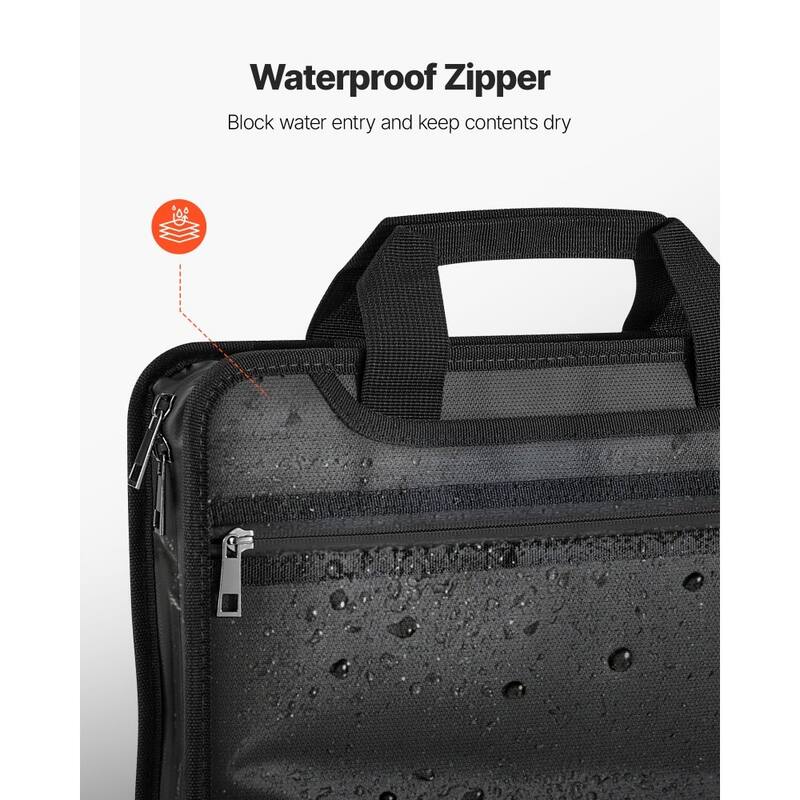 Fireproof and Waterproof Document Bag 12-Page Accordion Style File Organizer for Home and Office