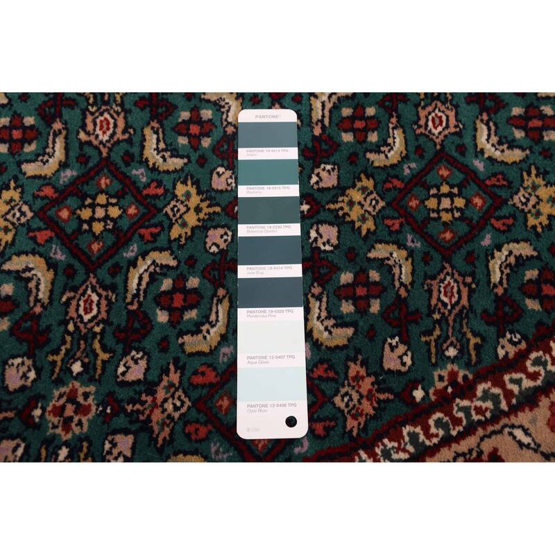 ECARPETGALLERY Hand-knotted Finest Agra Jaipur Dark Green Wool Rug - 8'2 x 8'0