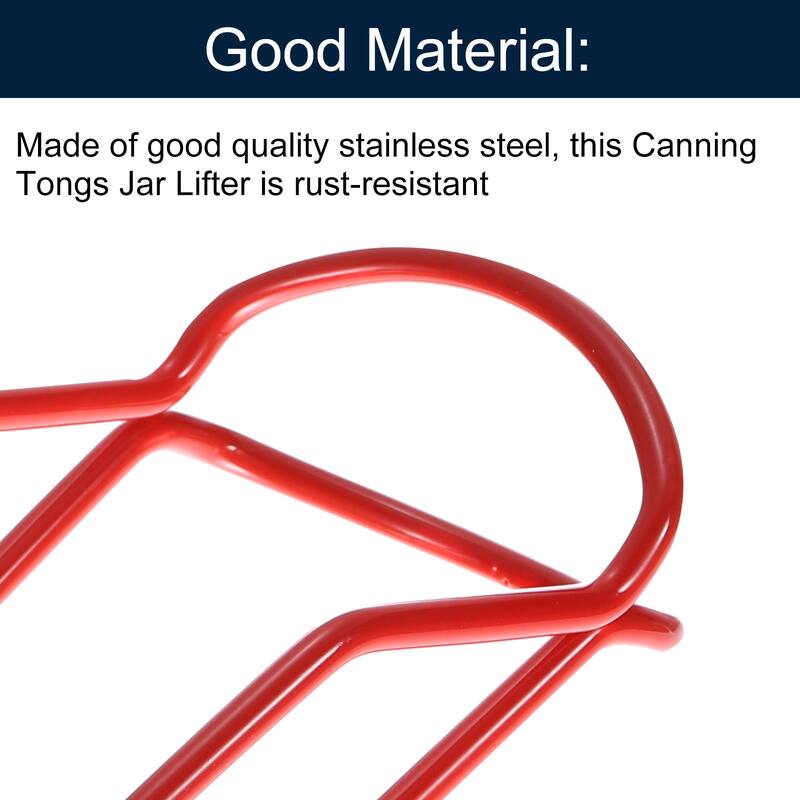 Canning Jar Lifter Tongs, Jar Lifter with Rubber Grips Handle