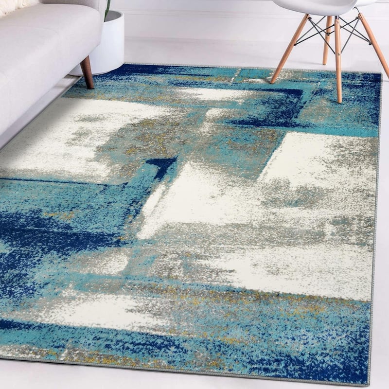 Luxe Weavers Modern Abstract Stain Resistant Area Rug