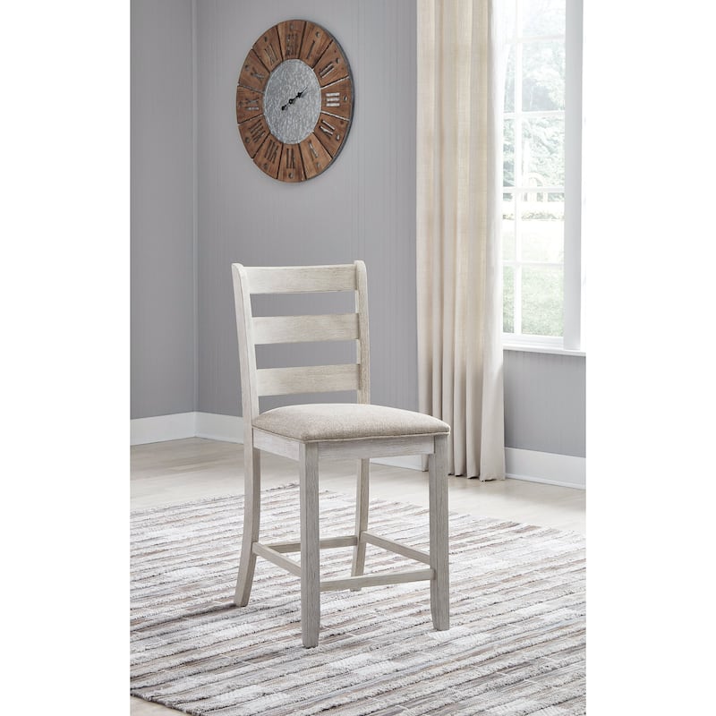 Signature Design by Ashley Skempton White / Light Brown 5-Piece Counter Height Dining Package