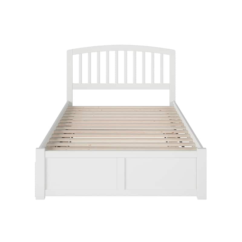 Richmond Full Solid Wood Platform Bed with Footboard & Full Trundle