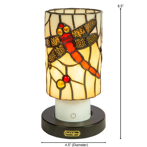 Dale Tiffany Damselfly Built-in Rechargeable Battery Lamp - Bed
