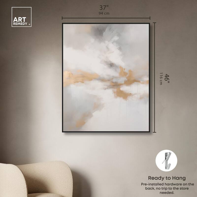 Fleeting Gold I Canvas by Art Remedy
