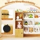 preview thumbnail 3 of 7, 4-Tier Wooden Kids Bin Shelf w/4 Large & 4 Small Removable Bins