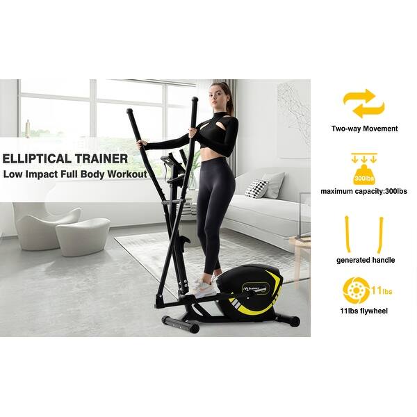 Elliptical Trainer Machine Upright Exercise Bike with 8Level