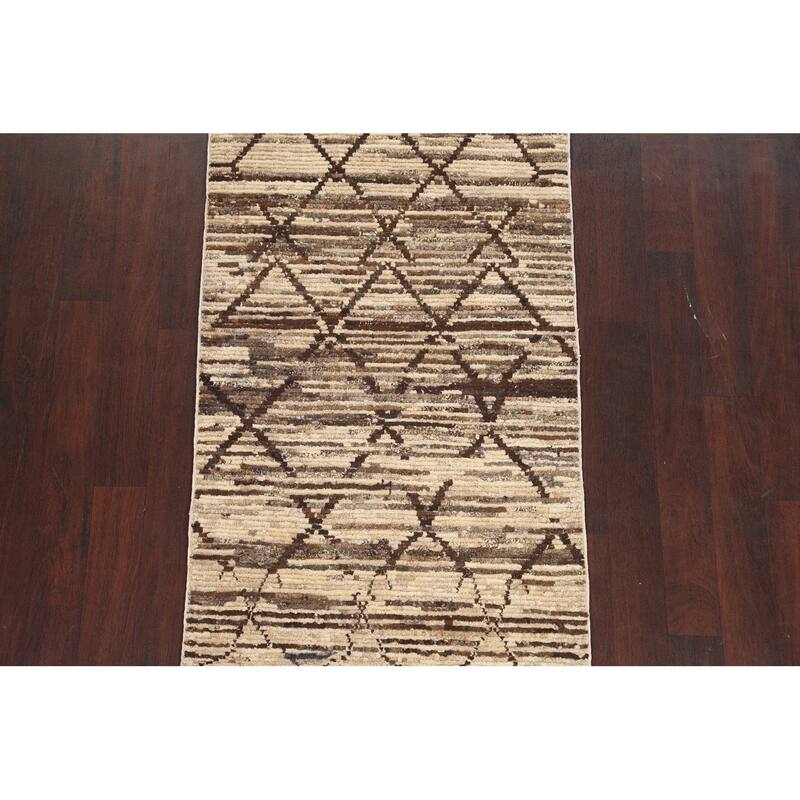 Contemporary Gabbeh Kashkoli Area Rug Handmade Oriental Wool Carpet - 3'2" x 4'10"