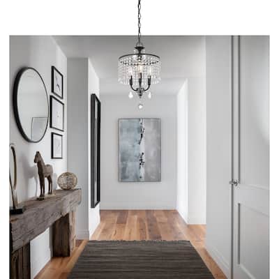 3 - Light Dimmable Crystal Chandelier (Bulb Not Included)