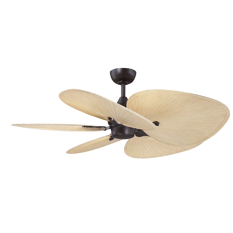 Fanimation Islander DC 22 inch Indoor/Outdoor Ceiling Fan Wide Oval Palm-Inspired Blades - Set of 5