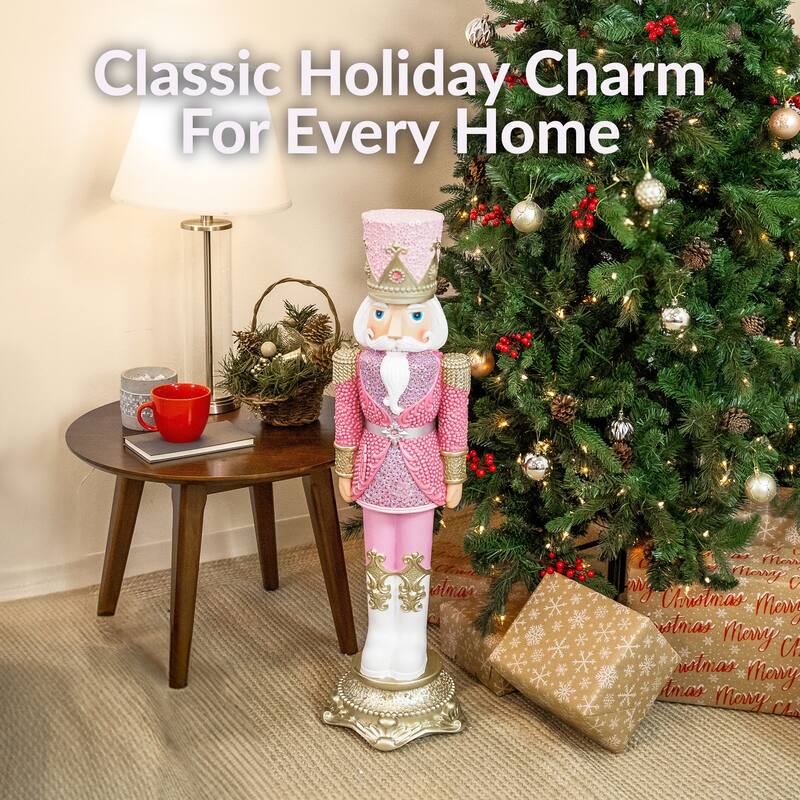 Sunnydaze Kenneth the Princely Christmas Nutcracker Statue - 37" H