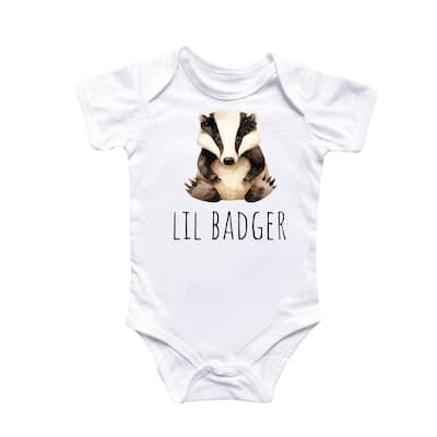 Little Badger Honey - Baby Boy Girl Clothes Infant Bodysuit Funny Cute Newborn