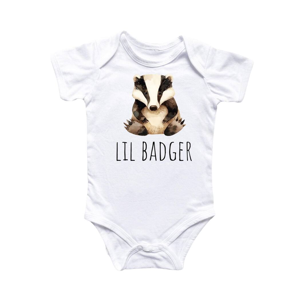 Little Badger Honey - Baby Boy Girl Clothes Infant Bodysuit Funny Cute Newborn