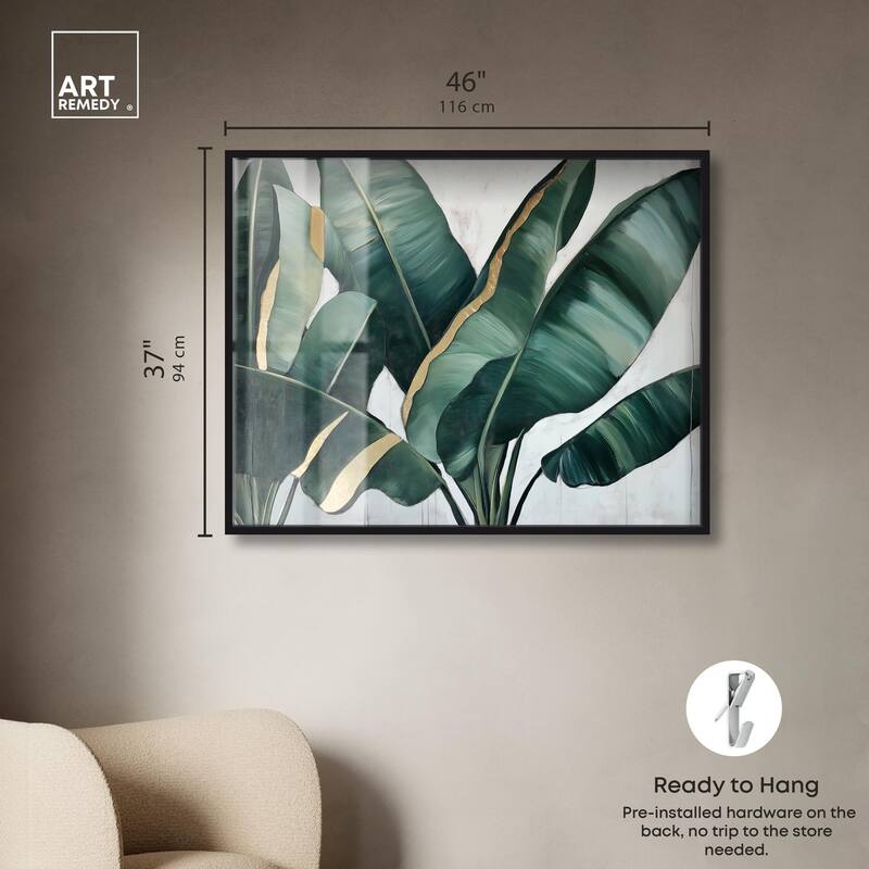 Jungle Jewel Jade I Shadowbox by Art Remedy