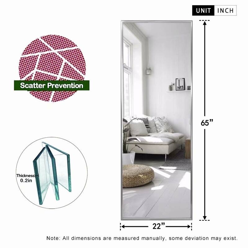 Carson Carrington Salmijarvi Wide Frame Full Length Floor Mirror