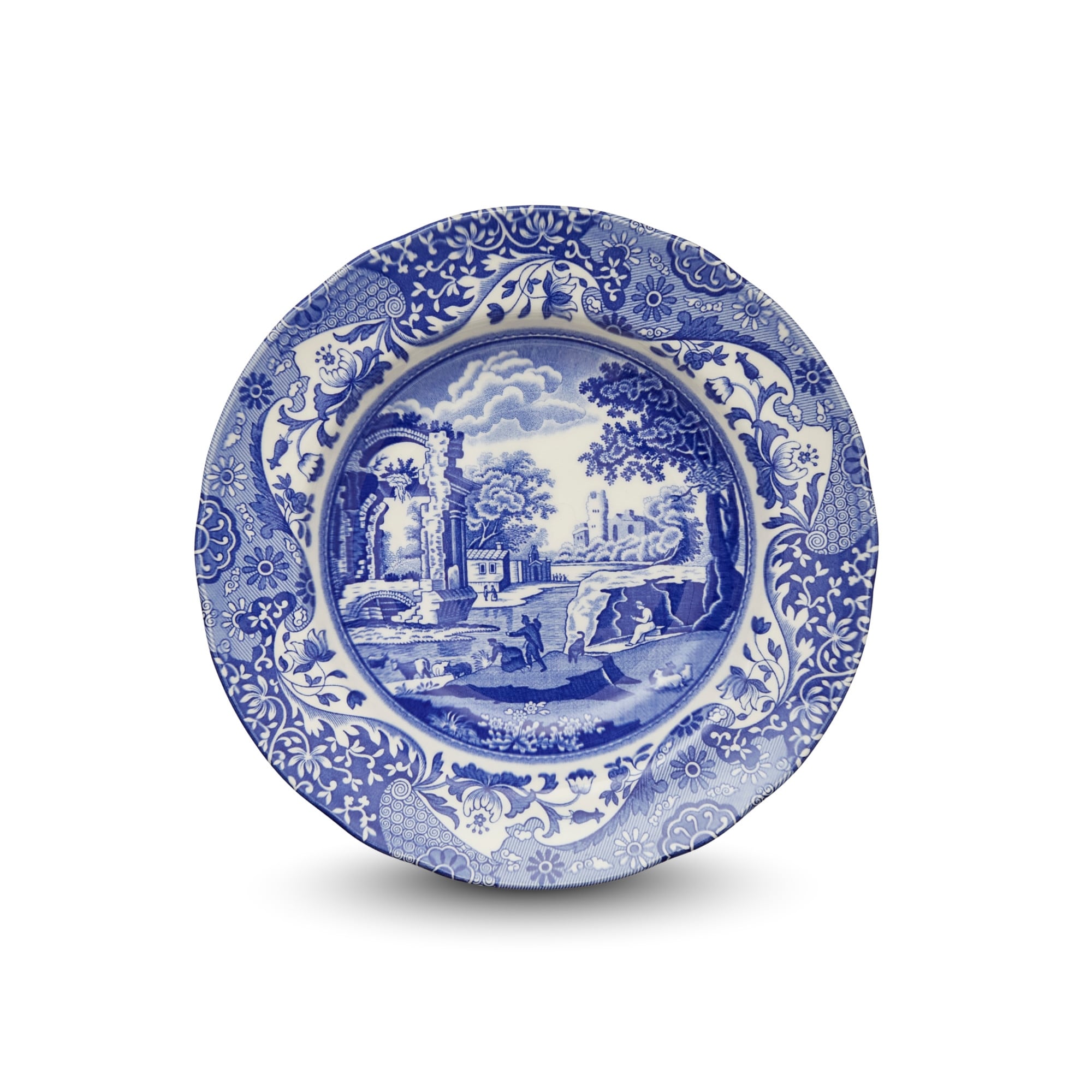 Spode Blue Italian Soup Plate - 9 inch