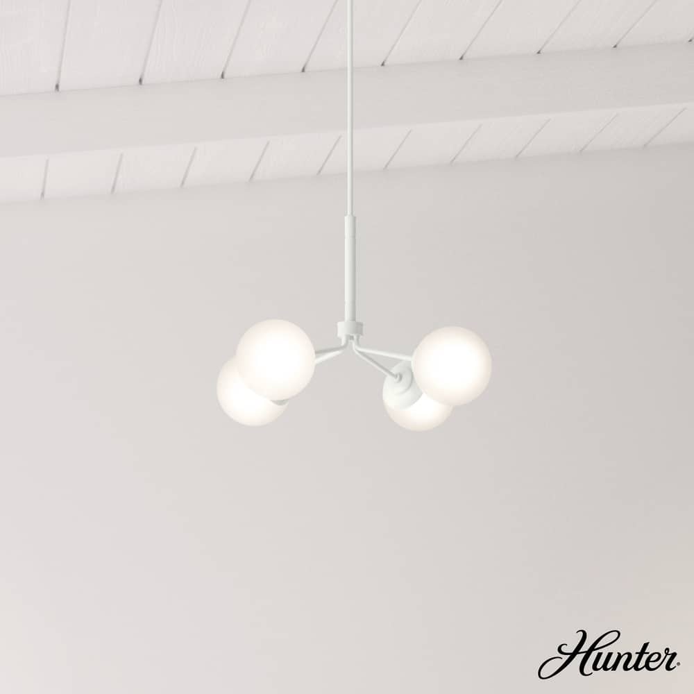 Hunter Hepburn Chandelier - Dining Room, Entry - Retro/Minimalistic, Sputnik