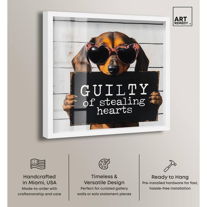 Guilty of Stealing Hearts Shadowbox by Art Remedy