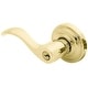 preview thumbnail 4 of 3, Baldwin Wave Style Single Cylinder Keyed Entry Door Knob Set with Wave Lifetime Polished Brass