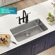 preview thumbnail 51 of 87, KRAUS Dex Stainless Steel Single Bowl Undermount Kitchen Bar Sink