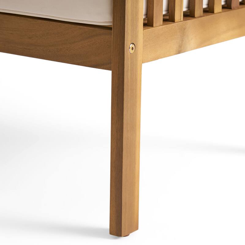 Exquisite Acacia Wood Club Chair for Outdoor