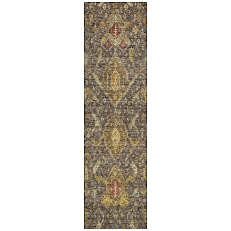 Machine Washable Indoor/ Outdoor Traditional Venetian Chantille Rug
